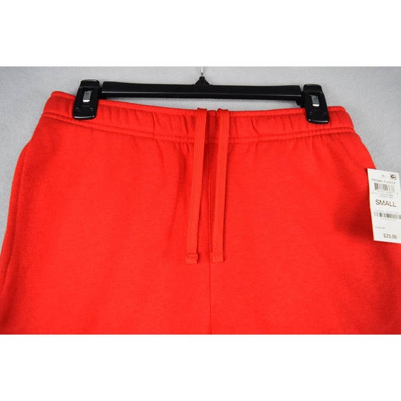 ID Ideology Men's Small Fleece Shorts 2-Pocket Drawstring Waist Licorice Red - Picture 3 of 8